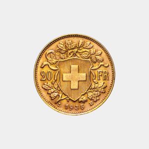 Moneda 20 francos suizos Helvetia